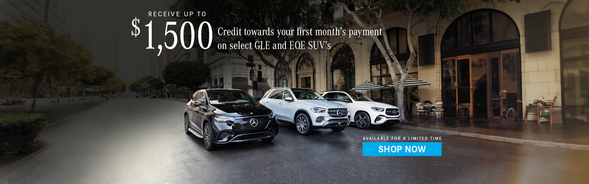 Mercedes-Benz GLE, GLE Hybrid and EQE SUV special offer